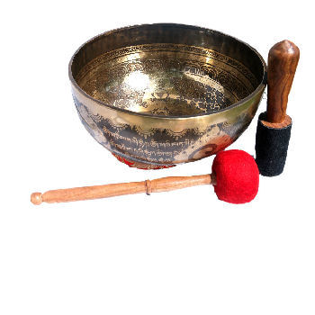 Yogi Chakra Hand Carved hand hammer bowl set 10" SB-601 - Click Image to Close